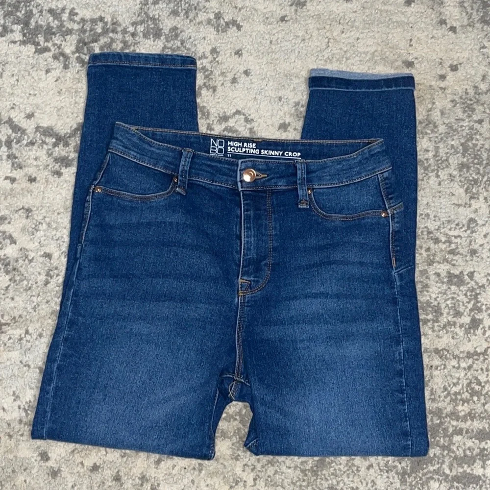 NOBO High Rise Sculpting Skinny Crop Jeans Size: 11